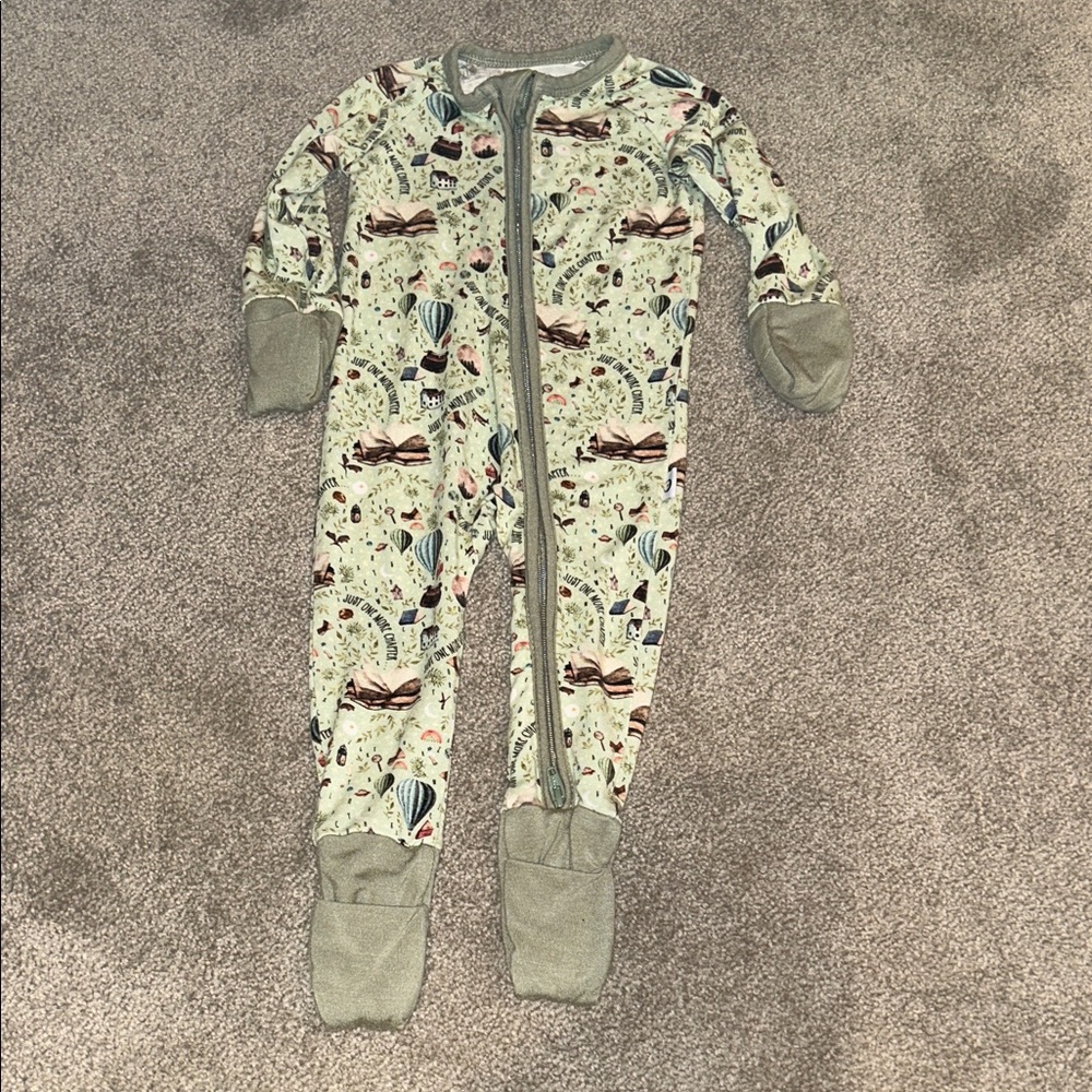 Whimsical Hot Air Balloon Kids Pajama Footies